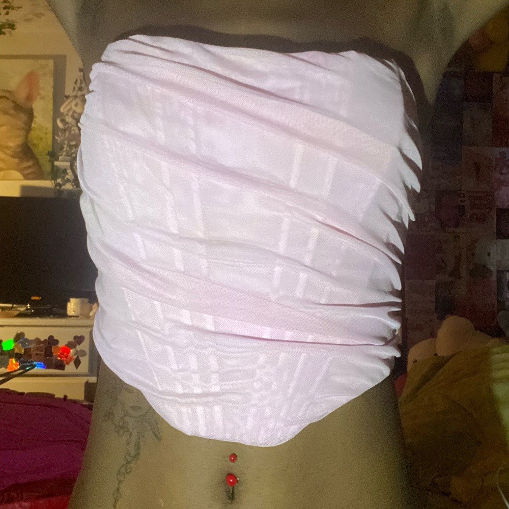 Pink pretty tube top